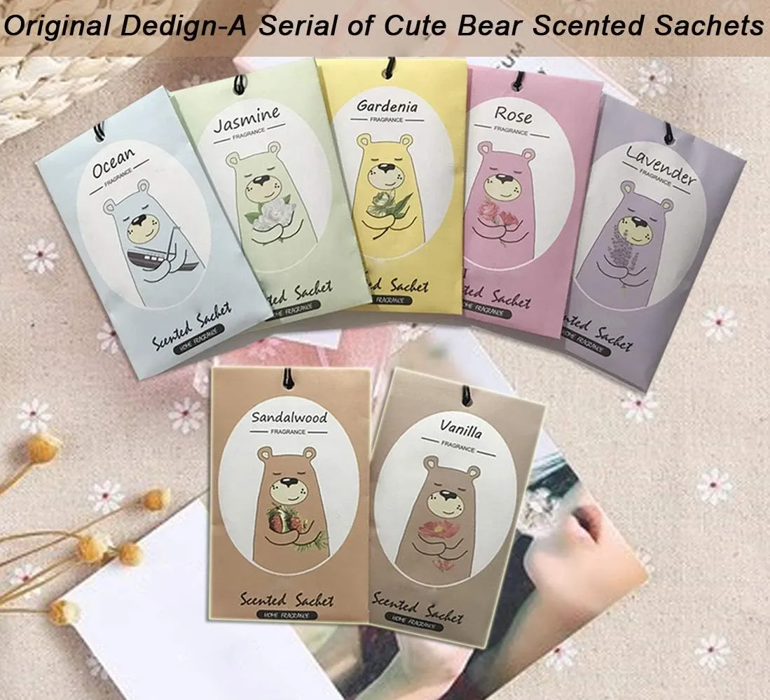 14 Packs Ocean Scented Sachets Bag for Drawer and Closet Xmas Gift 15 Scents Optional