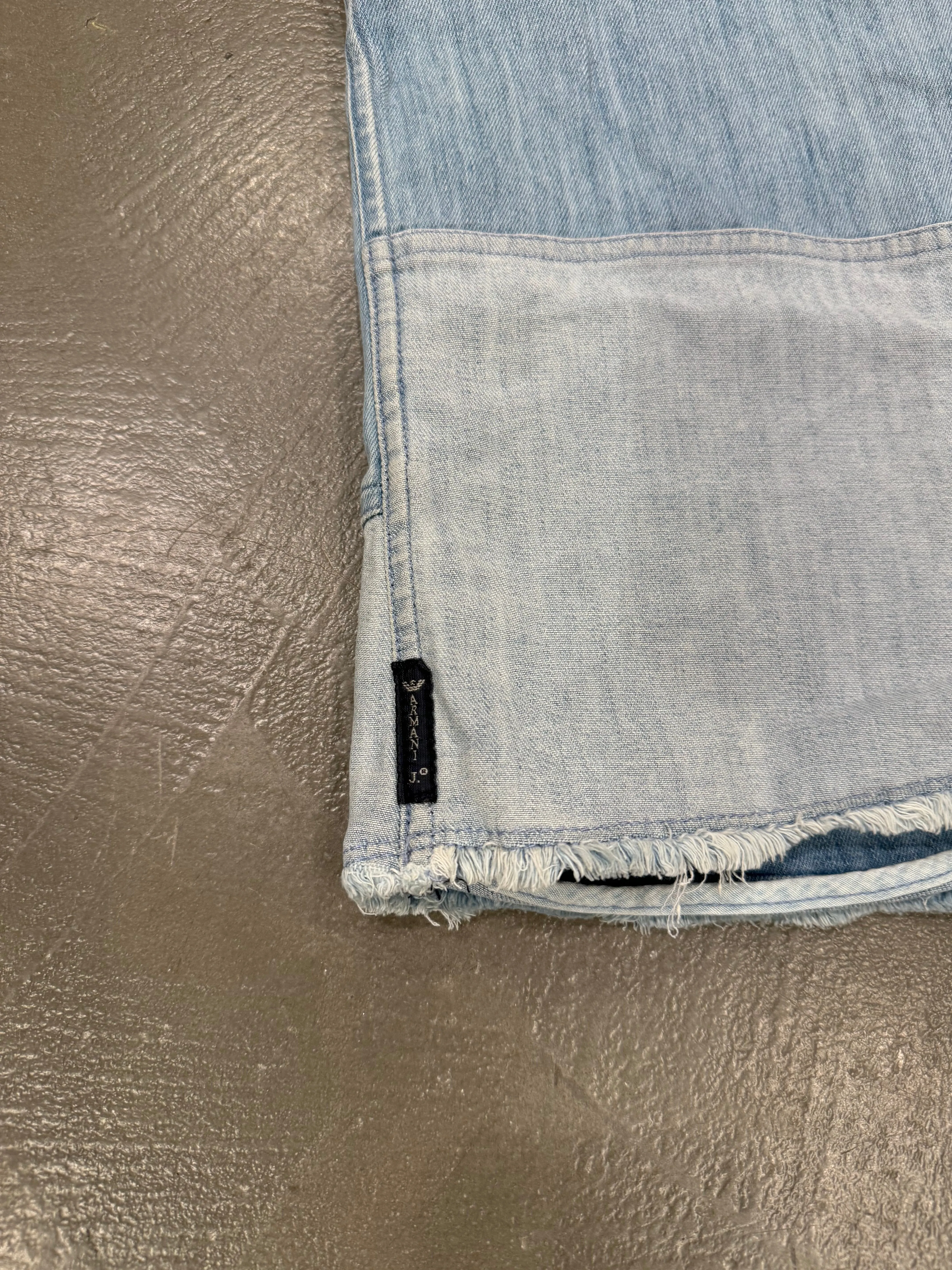 2000s ARMANI Patchwork denim vest