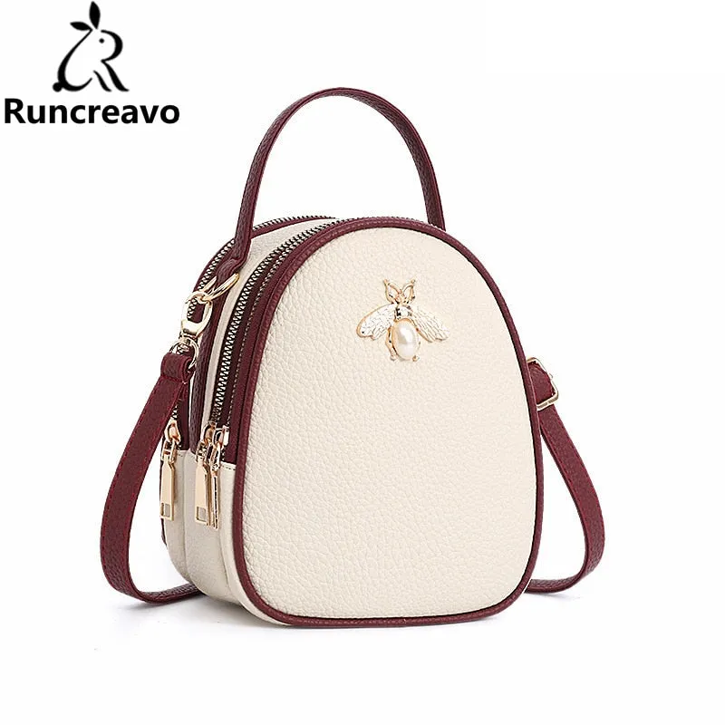 2018 Shoulder Crossbody Bags For Women Leather Luxury Handbags Women Bags Designer Bee Summer Small Ladies Hand Bags Sac A Main