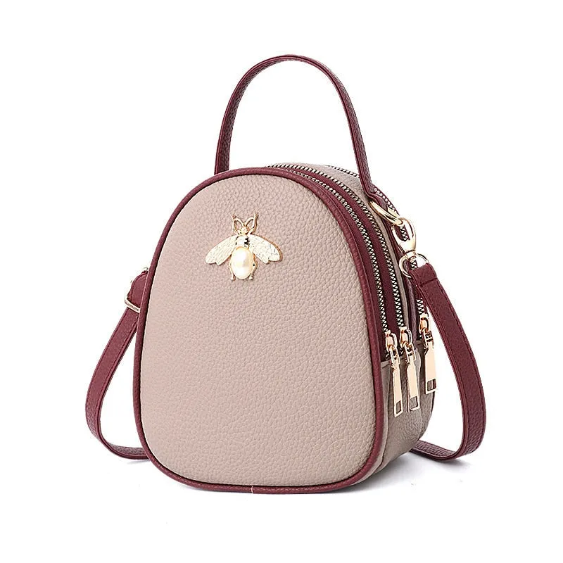 2018 Shoulder Crossbody Bags For Women Leather Luxury Handbags Women Bags Designer Bee Summer Small Ladies Hand Bags Sac A Main