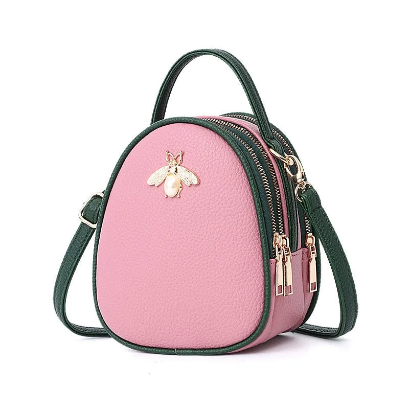 2018 Shoulder Crossbody Bags For Women Leather Luxury Handbags Women Bags Designer Bee Summer Small Ladies Hand Bags Sac A Main