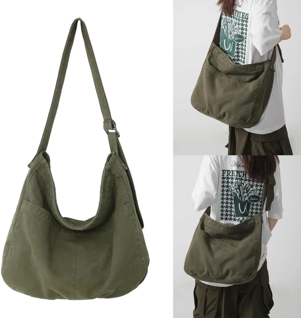 2023 NEW Crossbody Bag Vintage Shoulder Bag Casual Trendy Bags Large Capacity Bags for Student Versatile Bag