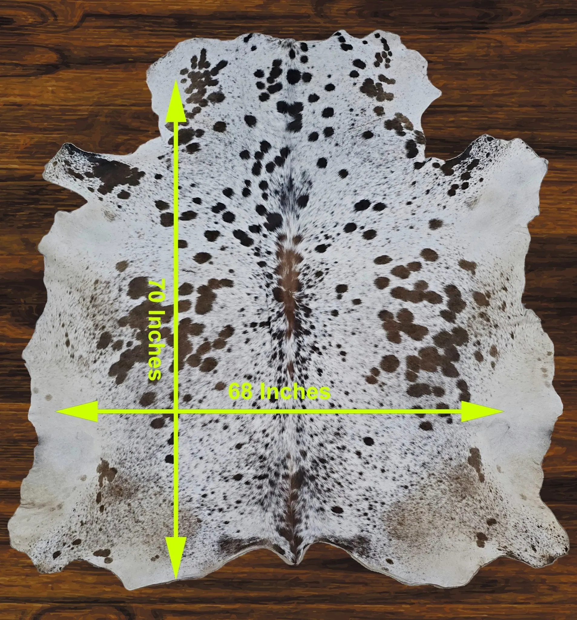 241-12 Cow Skin Hair on Hide 100% Pure Cow Hide Large Decorative/Carpet/Rug/Wall Leather