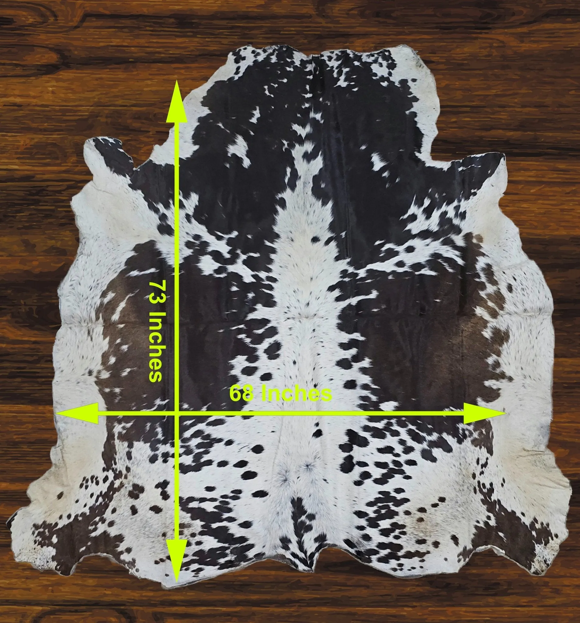 241-31 Cow Skin Hair on Hide 100% Pure Cow Hide Large Decorative/Carpet/Rug/Wall Leather
