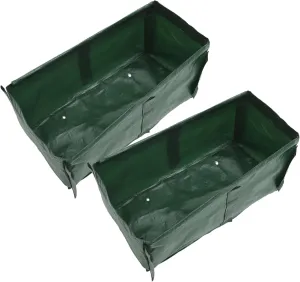 2pcs Grow Bag Fabric Planter Bag Growth Bag Potato Planter Bag Bags Vegetables Planting Pouch Planting Troughs Garden Planting Bag Pots for Outdoor Plants Cloth Dark Green