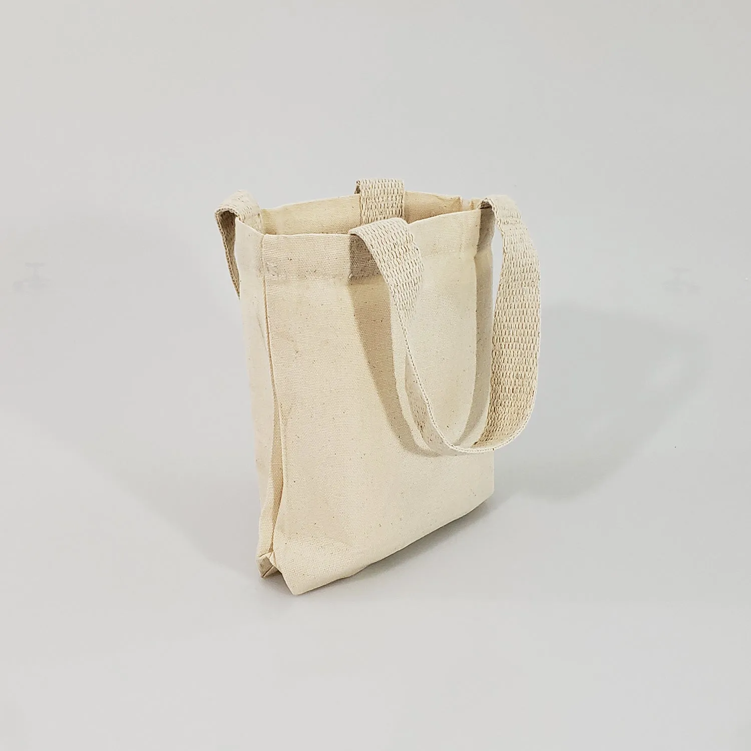 300 ct 8 in Mini Cotton Canvas Gift Tote Bags - By Case