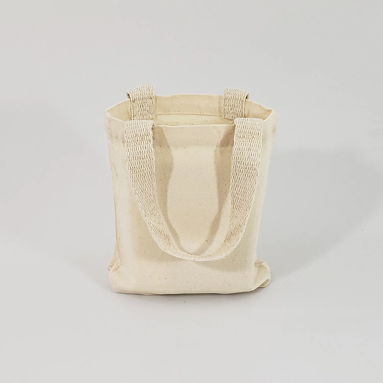 300 ct 8 in Mini Cotton Canvas Gift Tote Bags - By Case