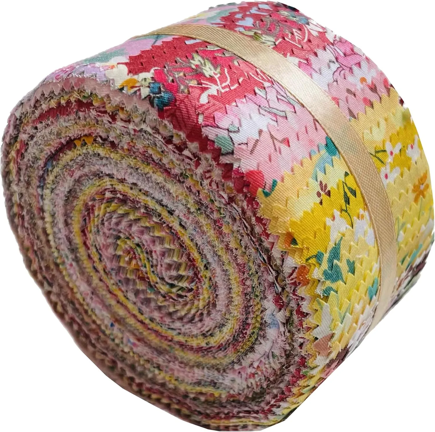 40 Strip Jelly Roll Fabric Strips for Sewing, 100% Cotton Fabric for Quilting Crafting, Precut Fabric Bundles, Patchwork Precut Quilt Squares-2.5" x 44" Afterglow
