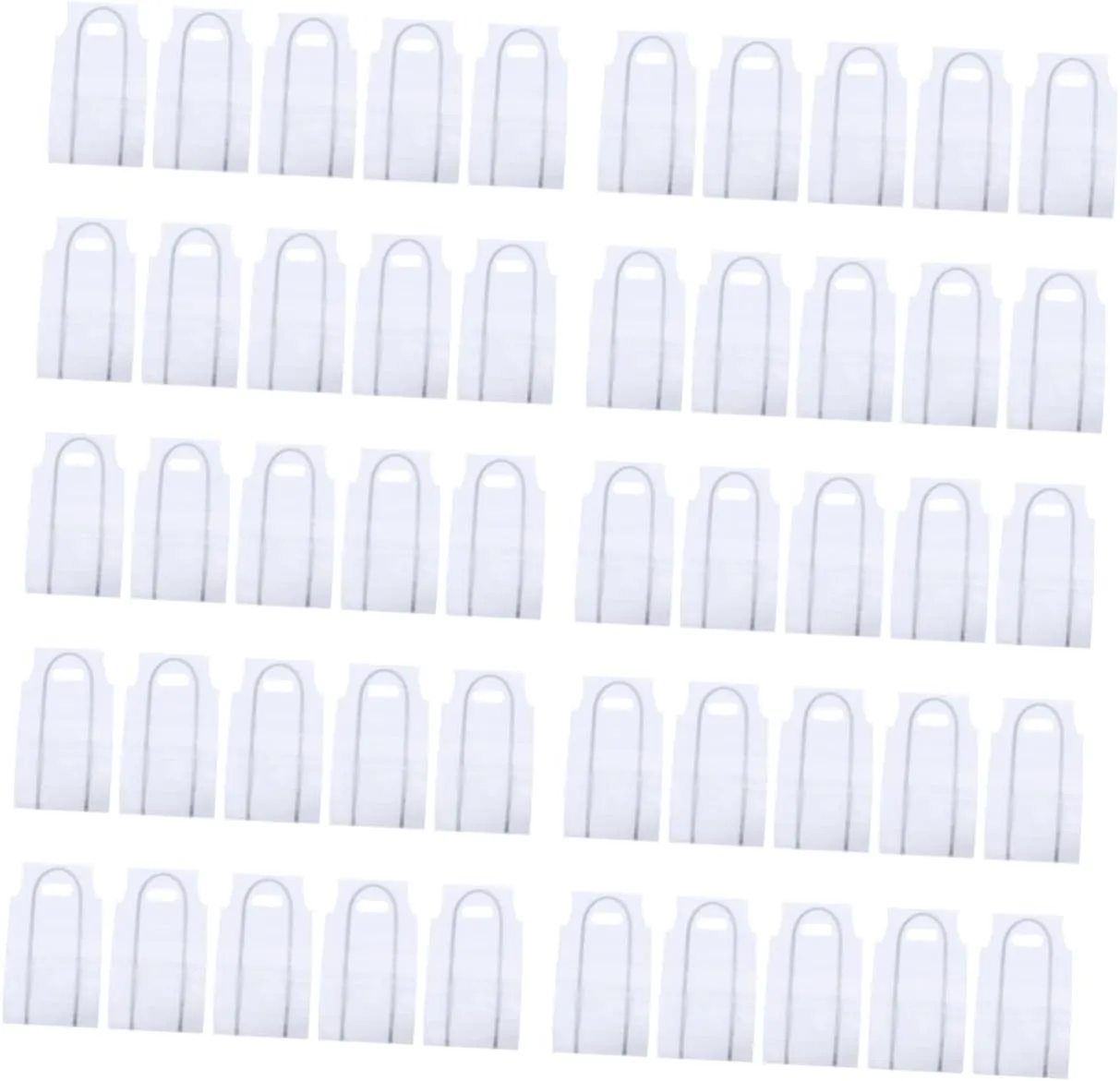 50 Pack Beverages Bags Tea Milk Handbags Flexible Odorless for Takeout Stores Random Style