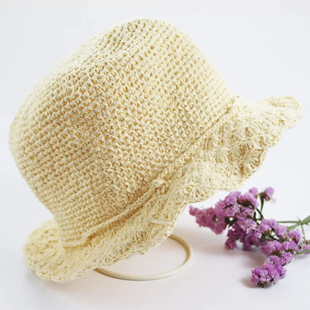 500g Hand Crocheted Cream Raffia Straw Beach Bag & Summer Sun Hat Yarn