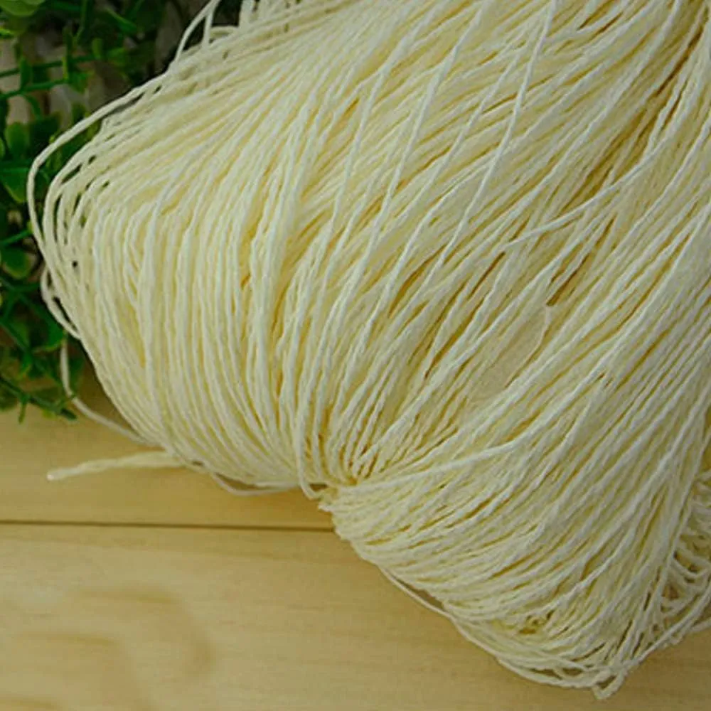 500g Hand Crocheted Cream Raffia Straw Beach Bag & Summer Sun Hat Yarn