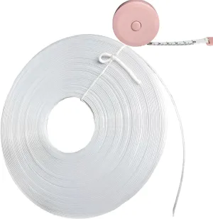 50yards Low-Density Boning for Sewing with Byretractable Measuring Tape, to Meet Your Daily Work Needs, Can Be Used to Make Corsets, Bodycon Dresses, Bags, and Wedding Gowns (10mm White)