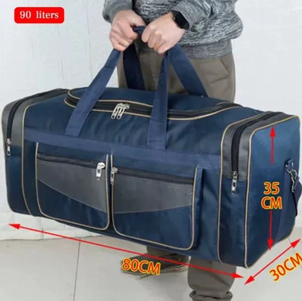 60L 90L Travel Duffle Handbags Large Traveling Tas For Women Men Gym Fitness Luggage Outdoor Bag Sack Trip Shoulder Pack XA15WD