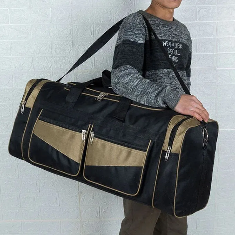 60L 90L Travel Duffle Handbags Large Traveling Tas For Women Men Gym Fitness Luggage Outdoor Bag Sack Trip Shoulder Pack XA15WD