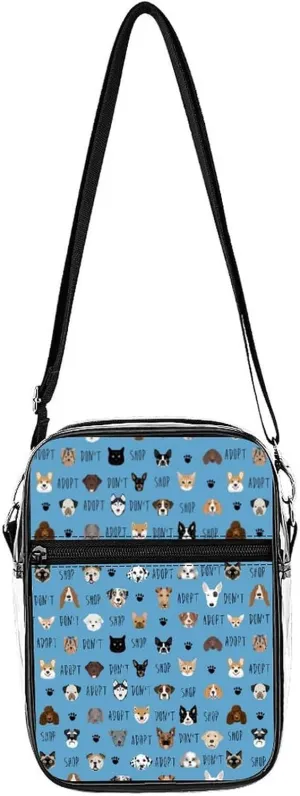 Adopt Don't Shop Dog Cat Clear Purse Stadium Crossbody Bags with Adjustable and Removable Strap Shoulder Handbags
