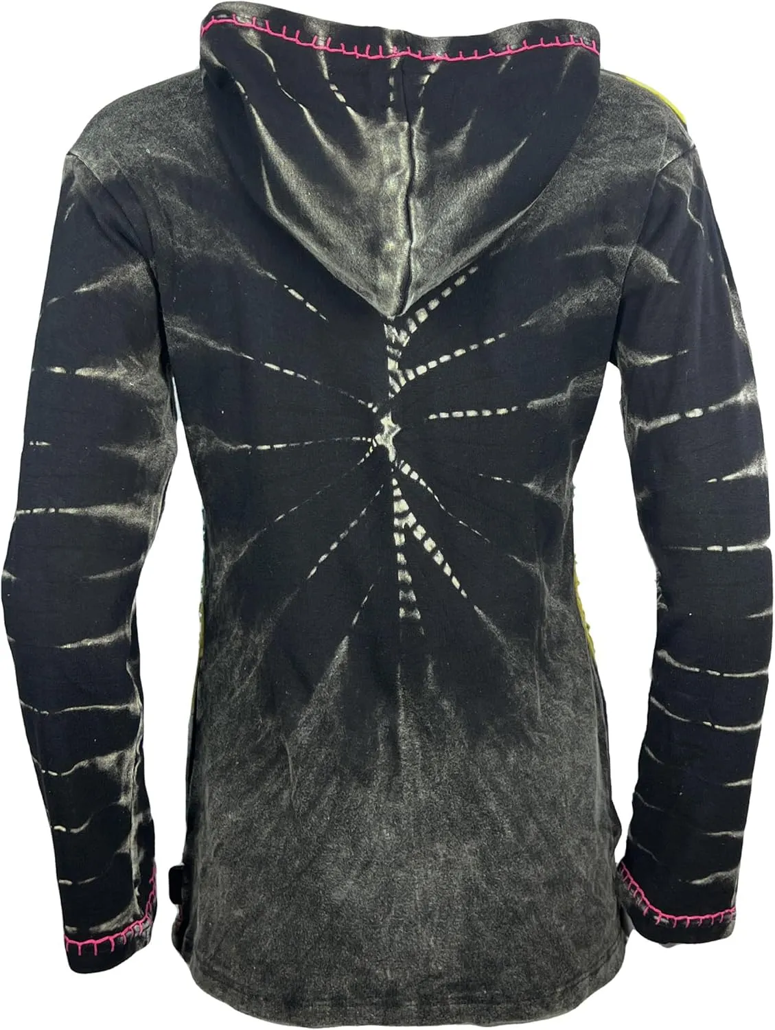 Agan Traders 2025 Summer Bohemian Zip Up Jackets for Women - Tie Dye Patch Distressed Women's Lightweight Hoodie Sweatshirts
