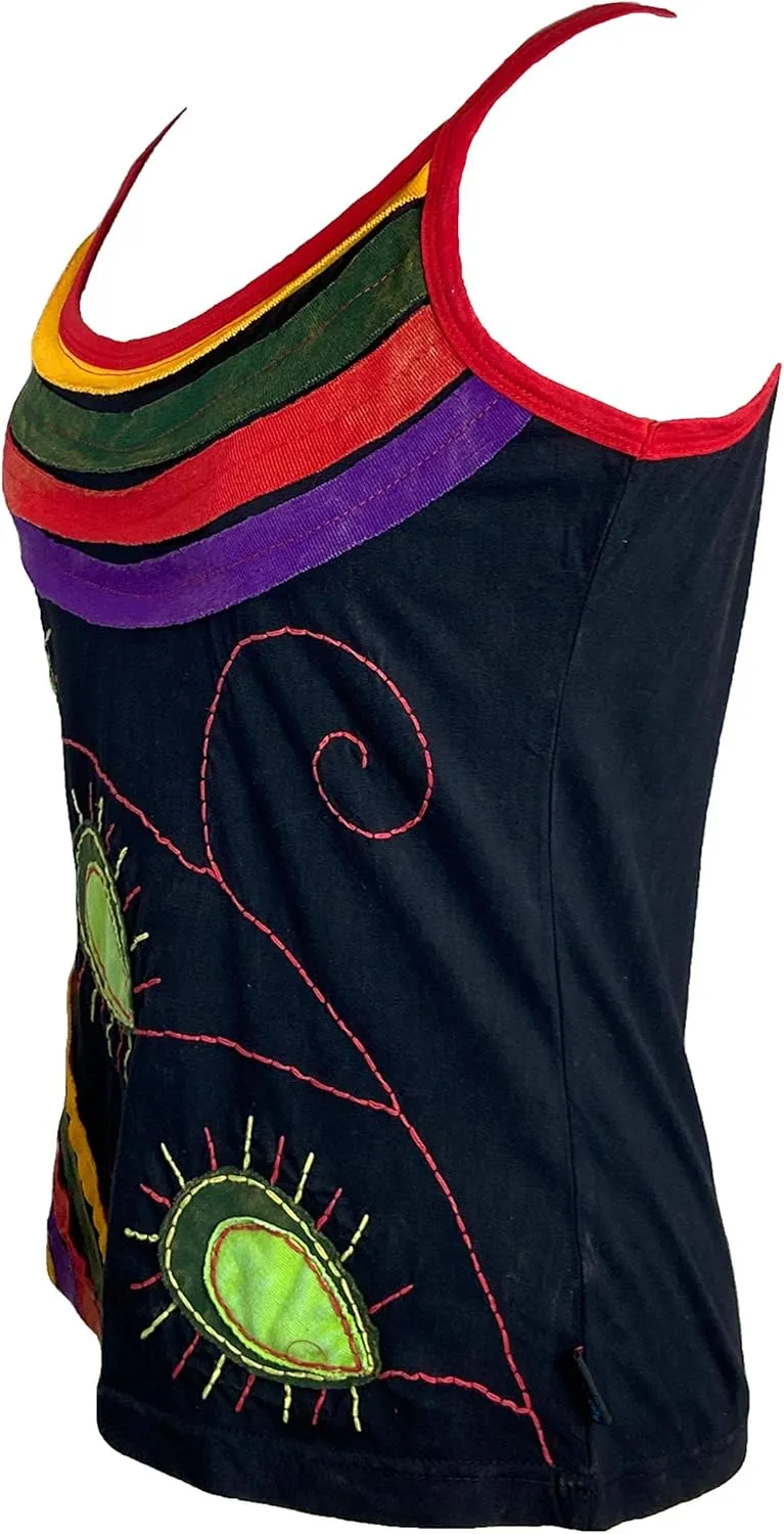 Agan Traders Women's 2025 Spring Summer Bohemian Tank Light Top Blouse