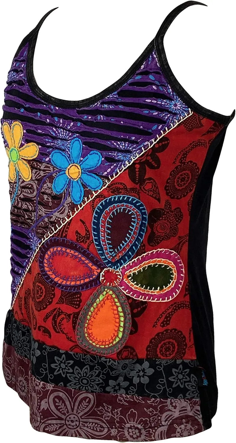 Agan Traders Women's 2025 Spring Summer Bohemian Tank Light Top Blouse