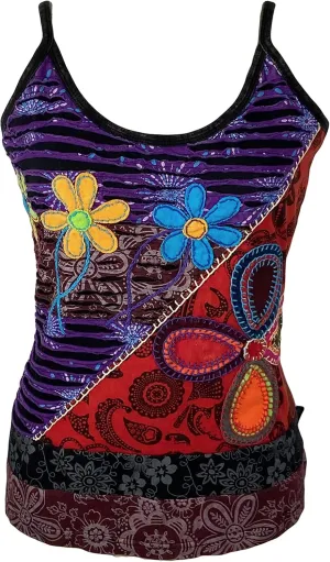 Agan Traders Women's 2025 Spring Summer Bohemian Tank Light Top Blouse