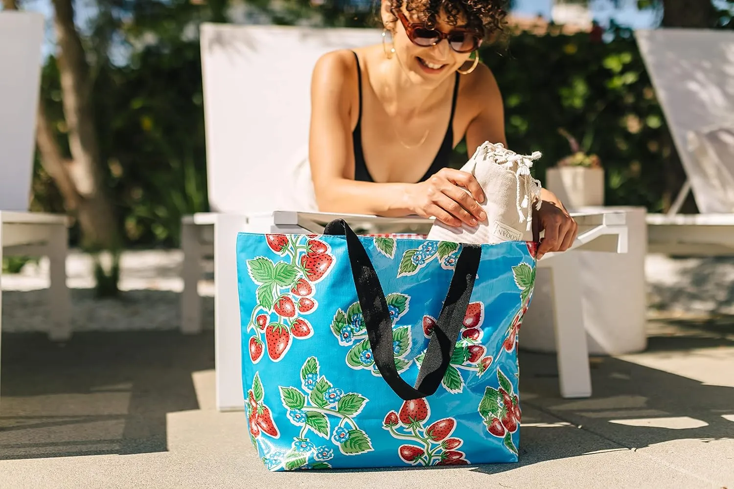 Alux Tote Bag for Women - Waterproof, Sturdy & Spacious Bag for Beach, Work, Gym, Travel - Eco-Friendly & Easy to Clean