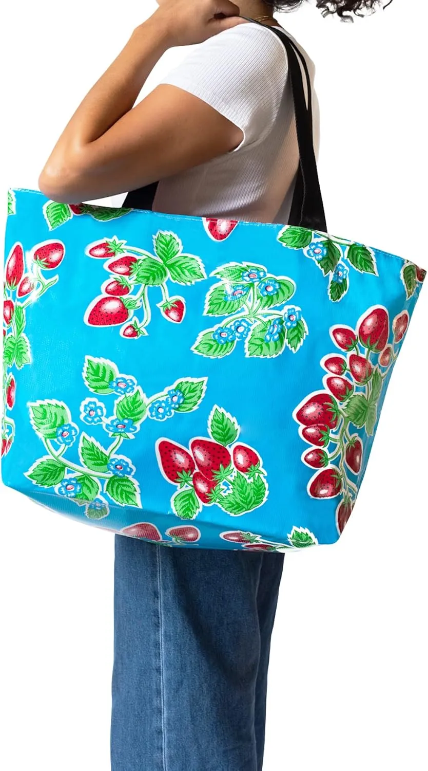 Alux Tote Bag for Women - Waterproof, Sturdy & Spacious Bag for Beach, Work, Gym, Travel - Eco-Friendly & Easy to Clean