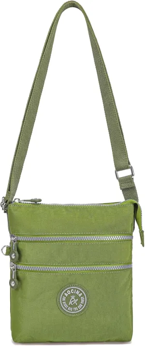 AOCINA Crossbody Purses for Women Lightweight Small Travel Bag Shoulder Purses and Handbags with Multi Zipper Pockets
