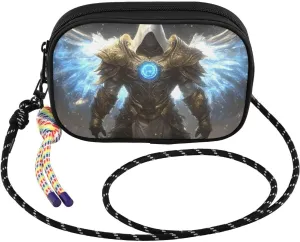 Archangel Angel Fantasy Crossbody Bags for Women Cell Phone Purses Women's Shoulder Handbag Wallet Purse with Rope Pendant