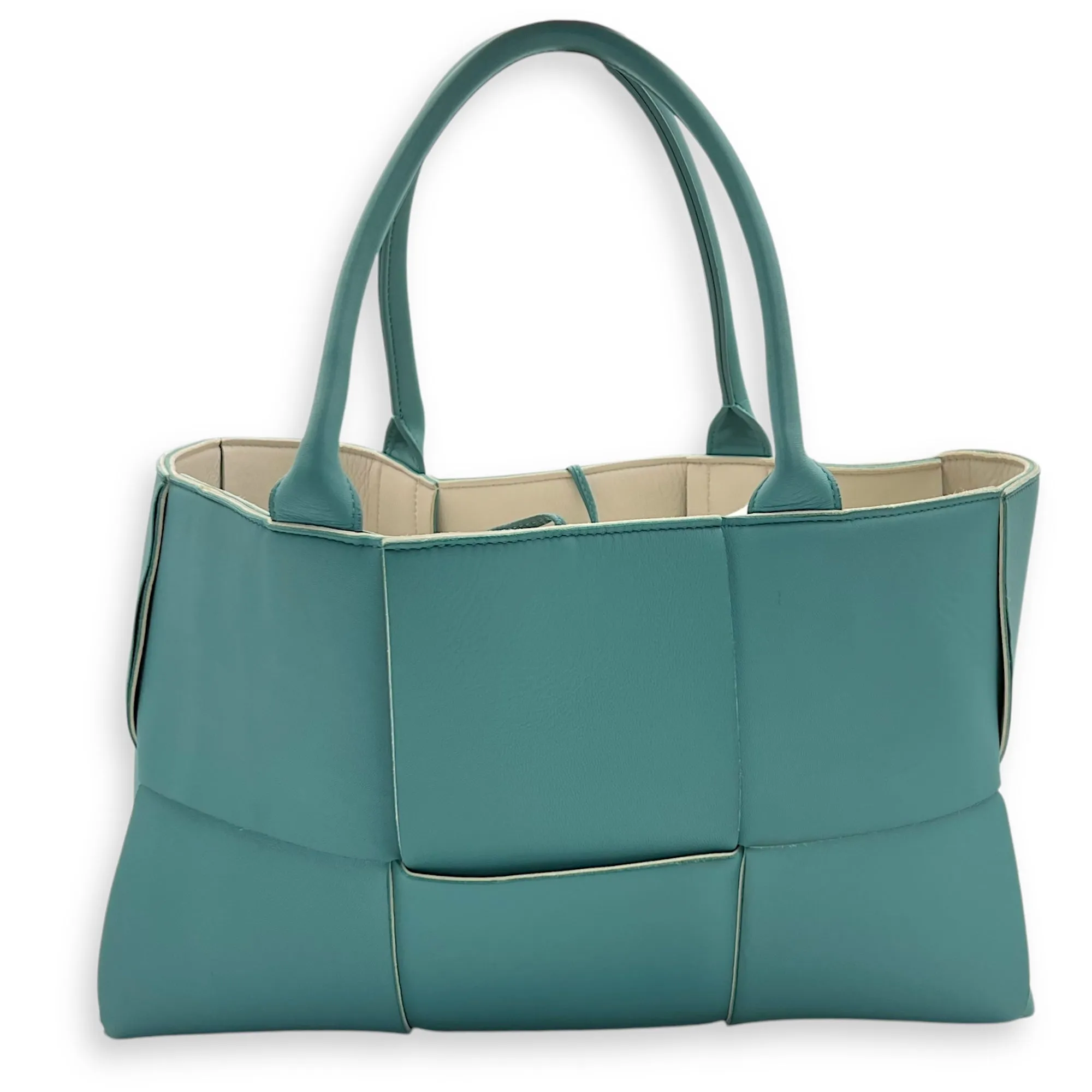 Arco Tote Bag Blue in Lambskin