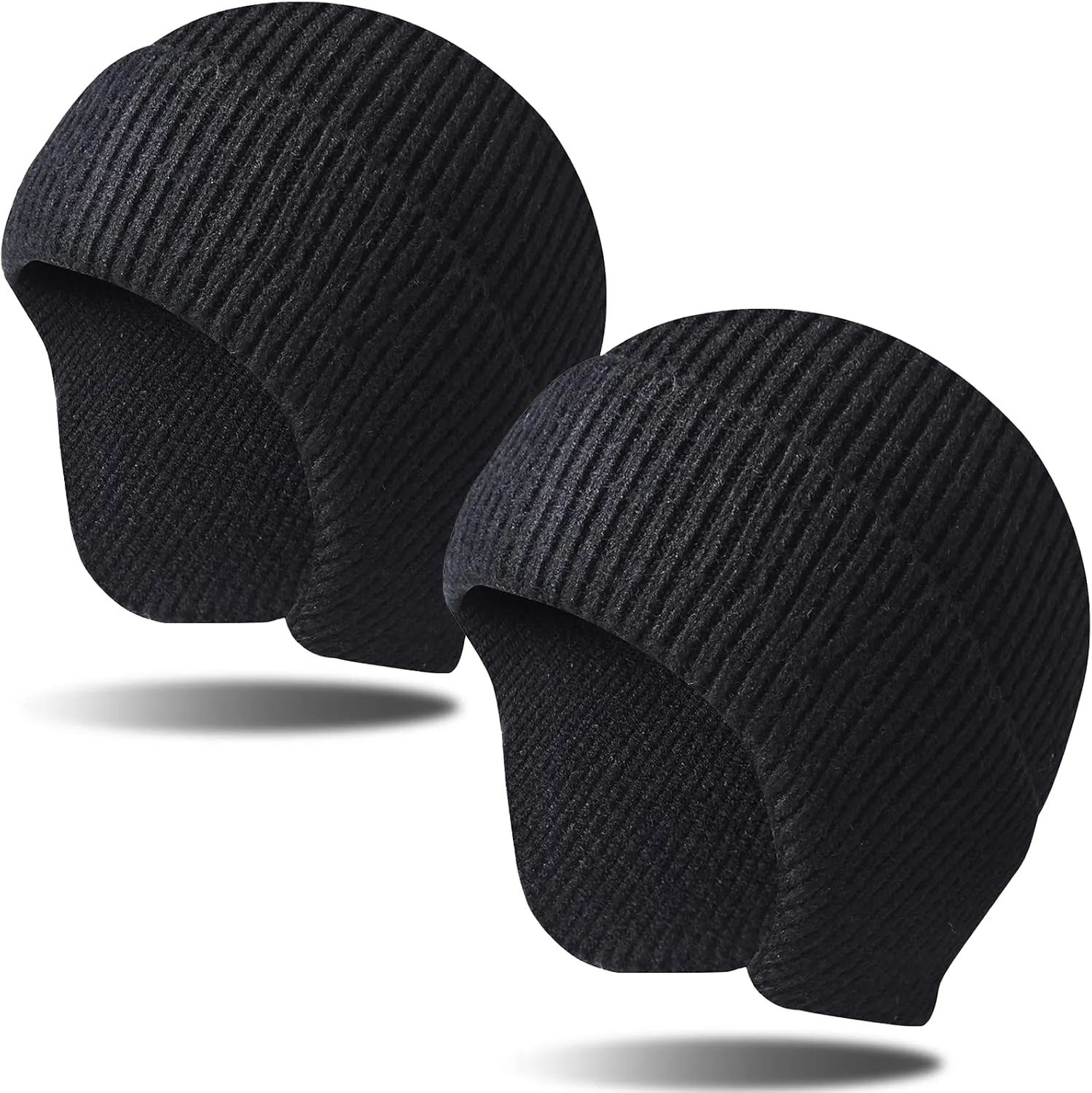 Arcweg Winter Men Women Winter Running Cycling Hat with Ear Flaps Snow Thermal Warm Knit Skull Cap Windproof Cold-Proof