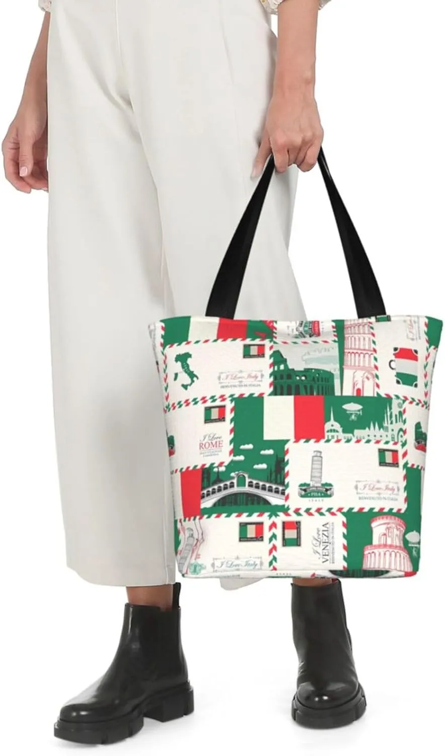 Army Camo Tote Bag For Women Lightweight Shoulder Bags Shopping Handbags With Zipper