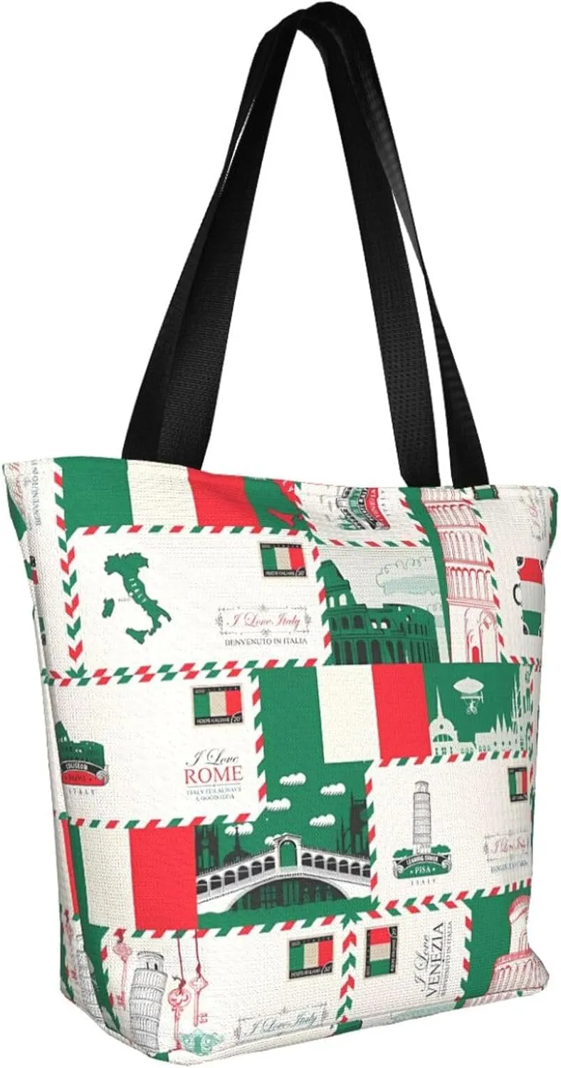 Army Camo Tote Bag For Women Lightweight Shoulder Bags Shopping Handbags With Zipper