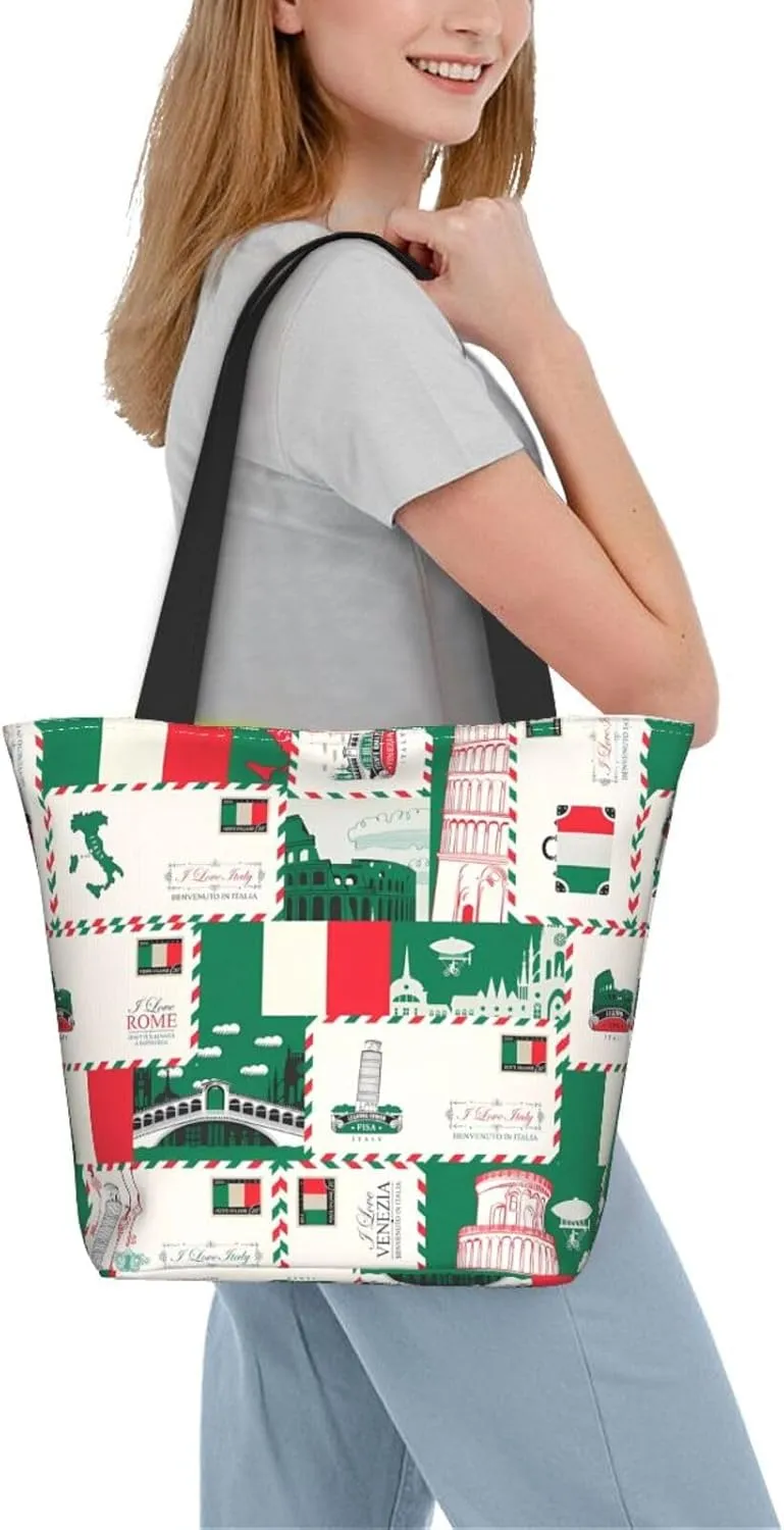 Army Camo Tote Bag For Women Lightweight Shoulder Bags Shopping Handbags With Zipper