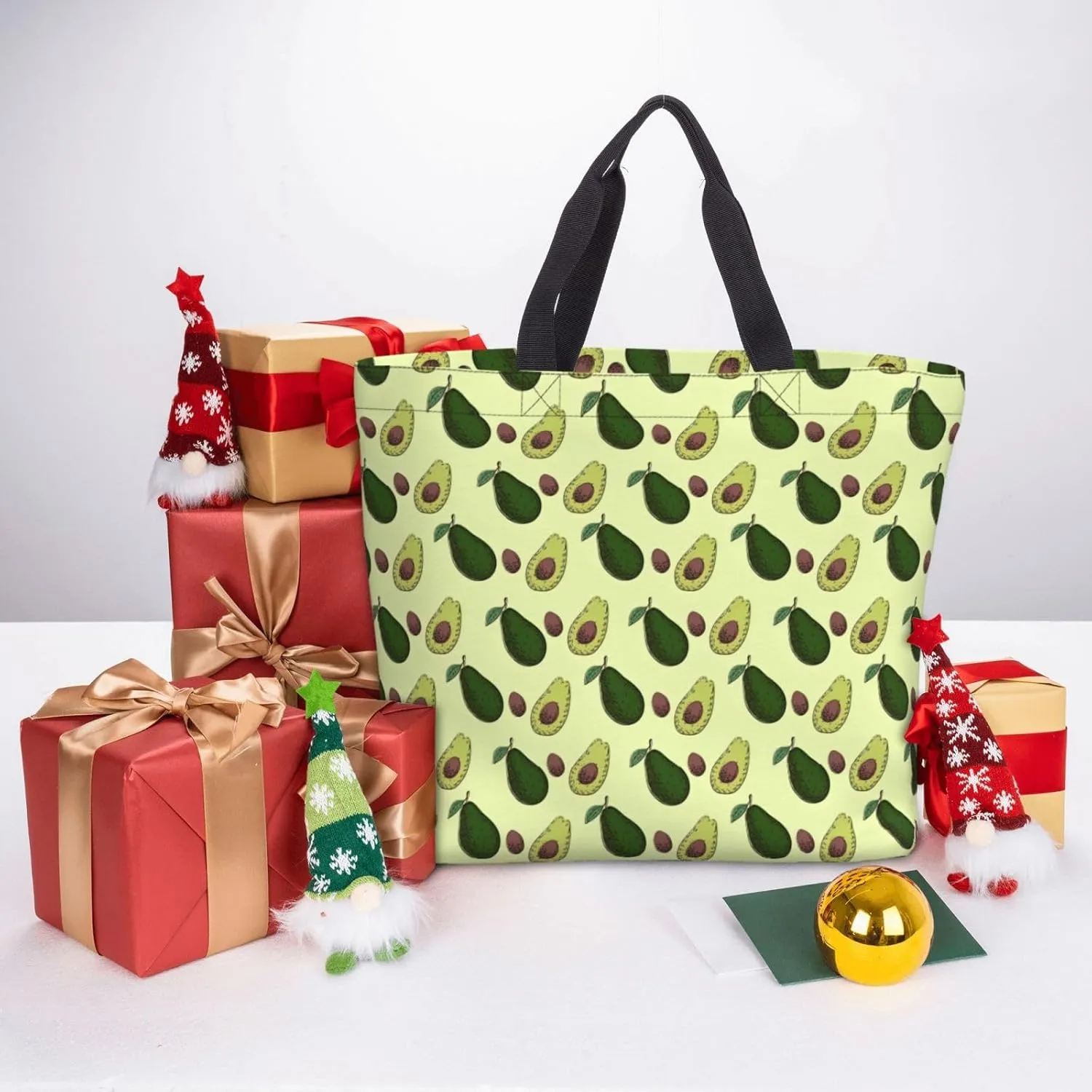 Atomic Stars Pattern Print Tote Bags Reusable Grocery Bag Shoulde Bag Handbag For Office Shopping Travel Women