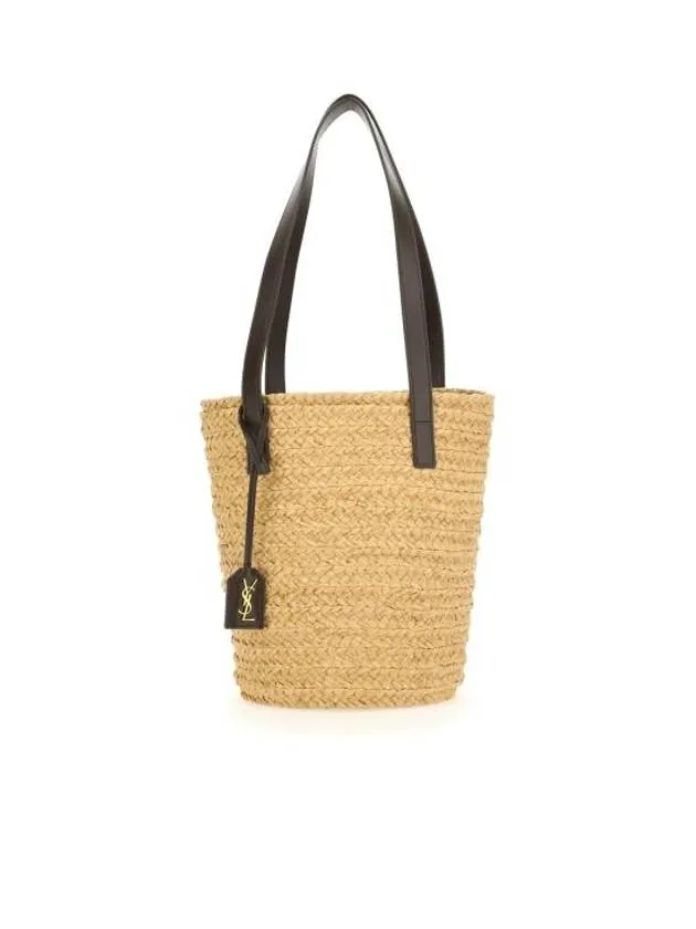 Bag Beige Urgent clearance Tote Raffia Laurent Saint Great deal Panier