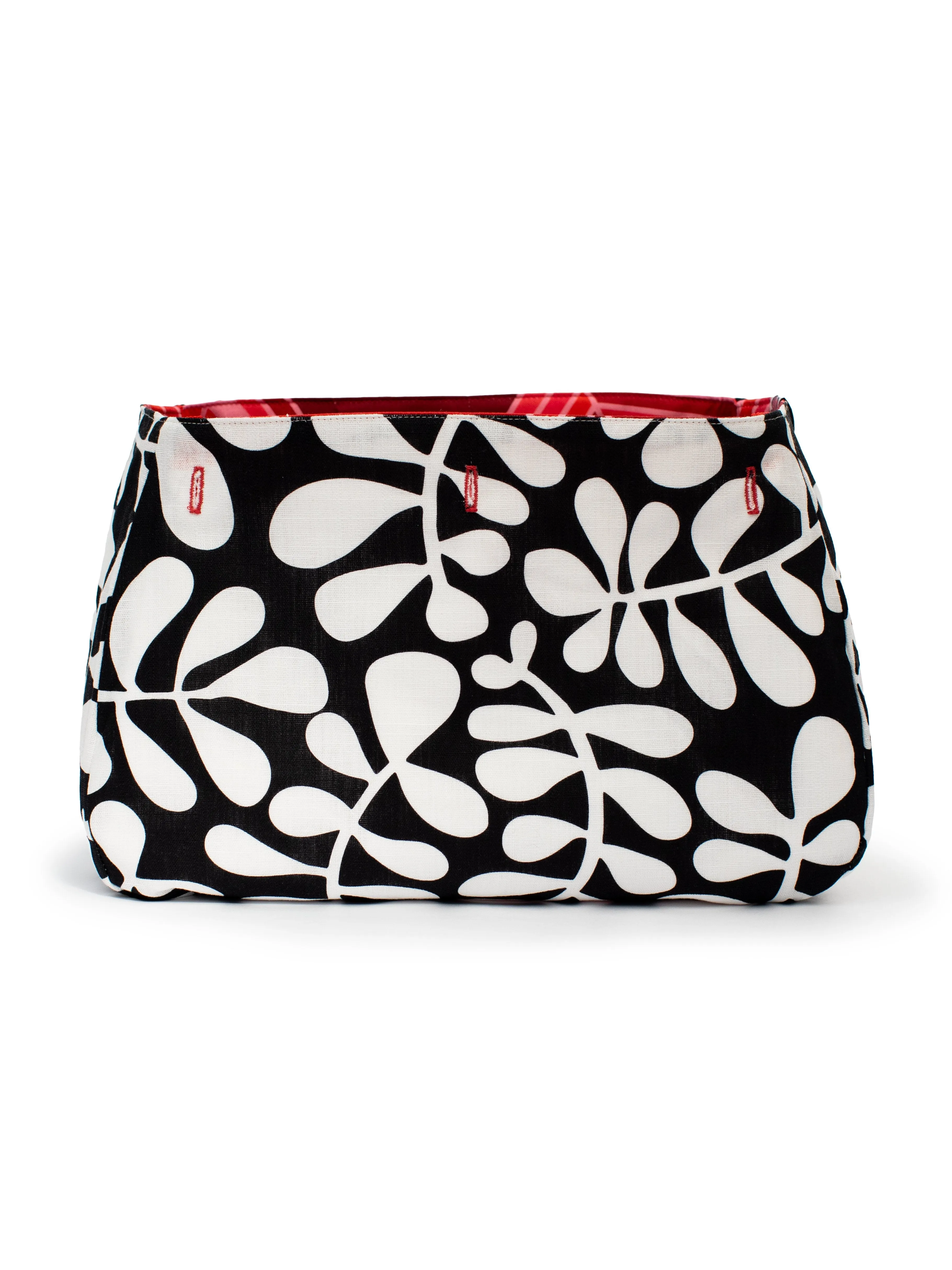 BAG COVER Honeycomb Red & Fern Black and White