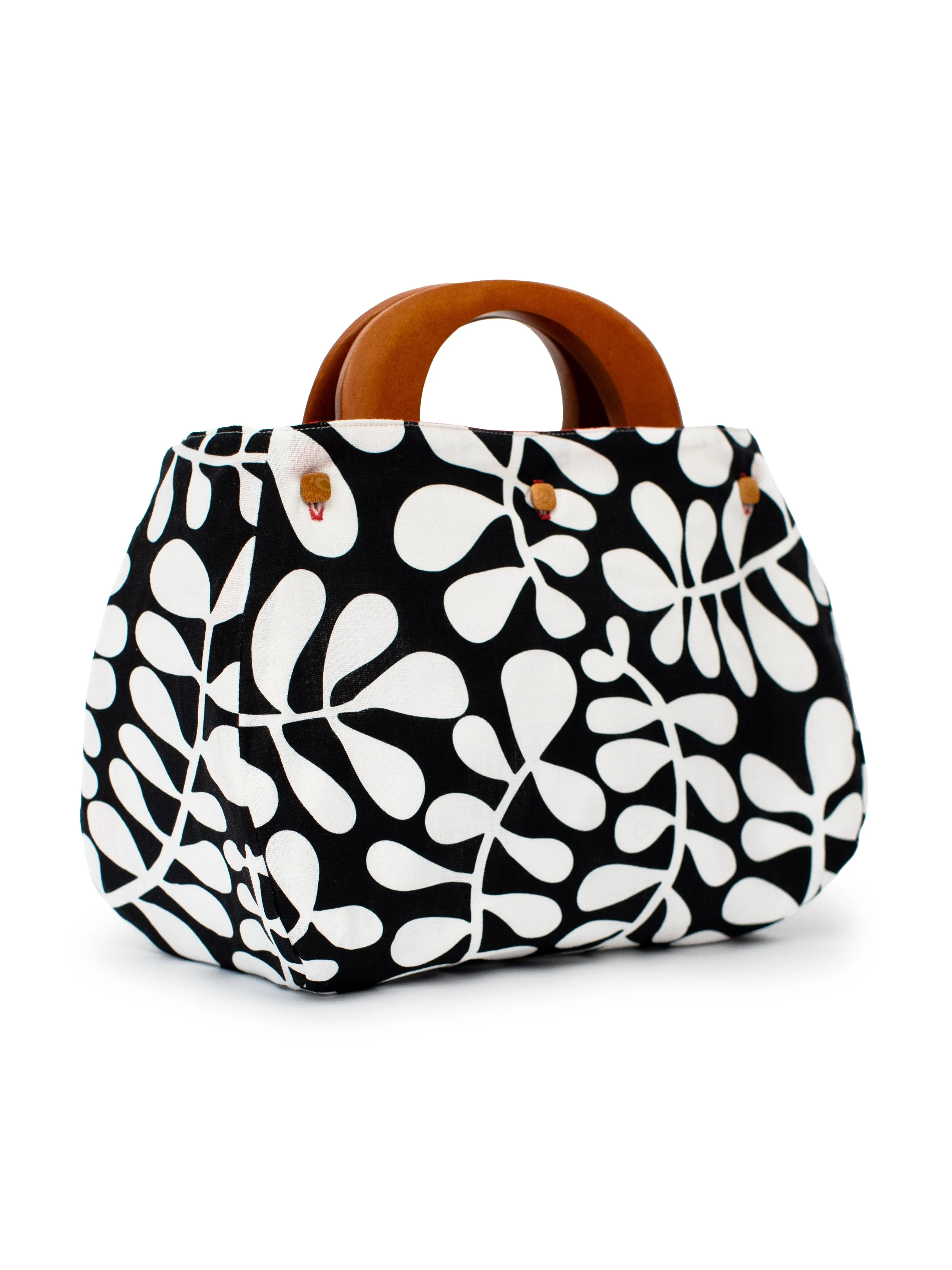 BAG COVER Honeycomb Red & Fern Black and White