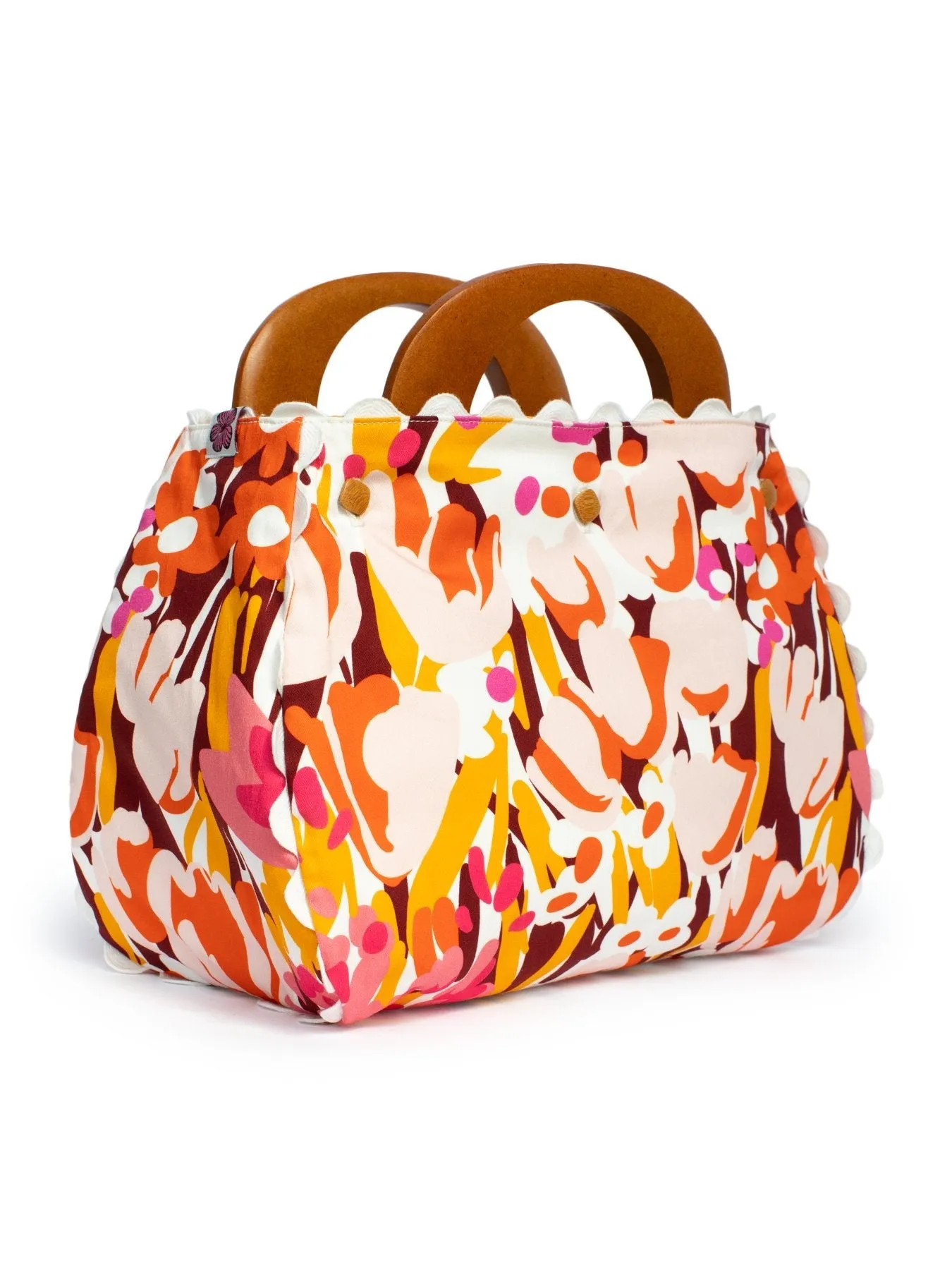 BAG COVER Queen's Garden Pink & Seagrass Yellow
