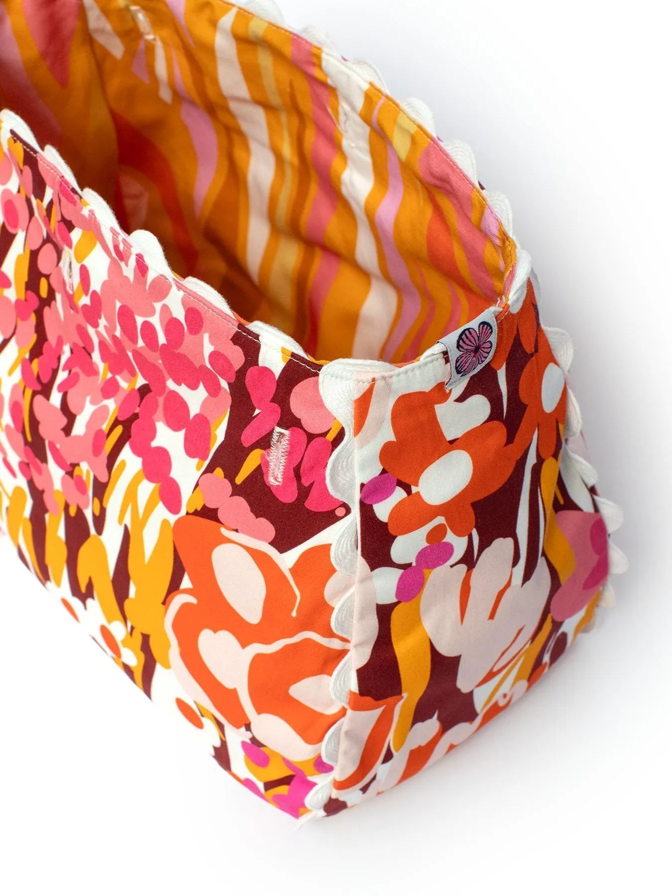 BAG COVER Queen's Garden Pink & Seagrass Yellow