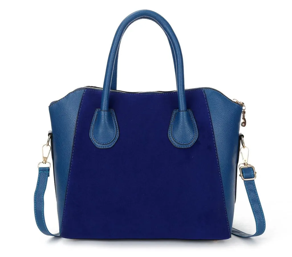 Bag fashion bags patchwork nubuck leather women's handbag smiley shoulder bags