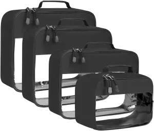 BAGAIL Clear Packing Cubes Packing Organizer for Travel Accessories Luggage suitcase