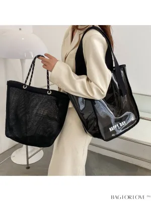 BagForLove - 2023 Stylish Transparent Single Shoulder Crossbody Bag - Spacious and Trendy