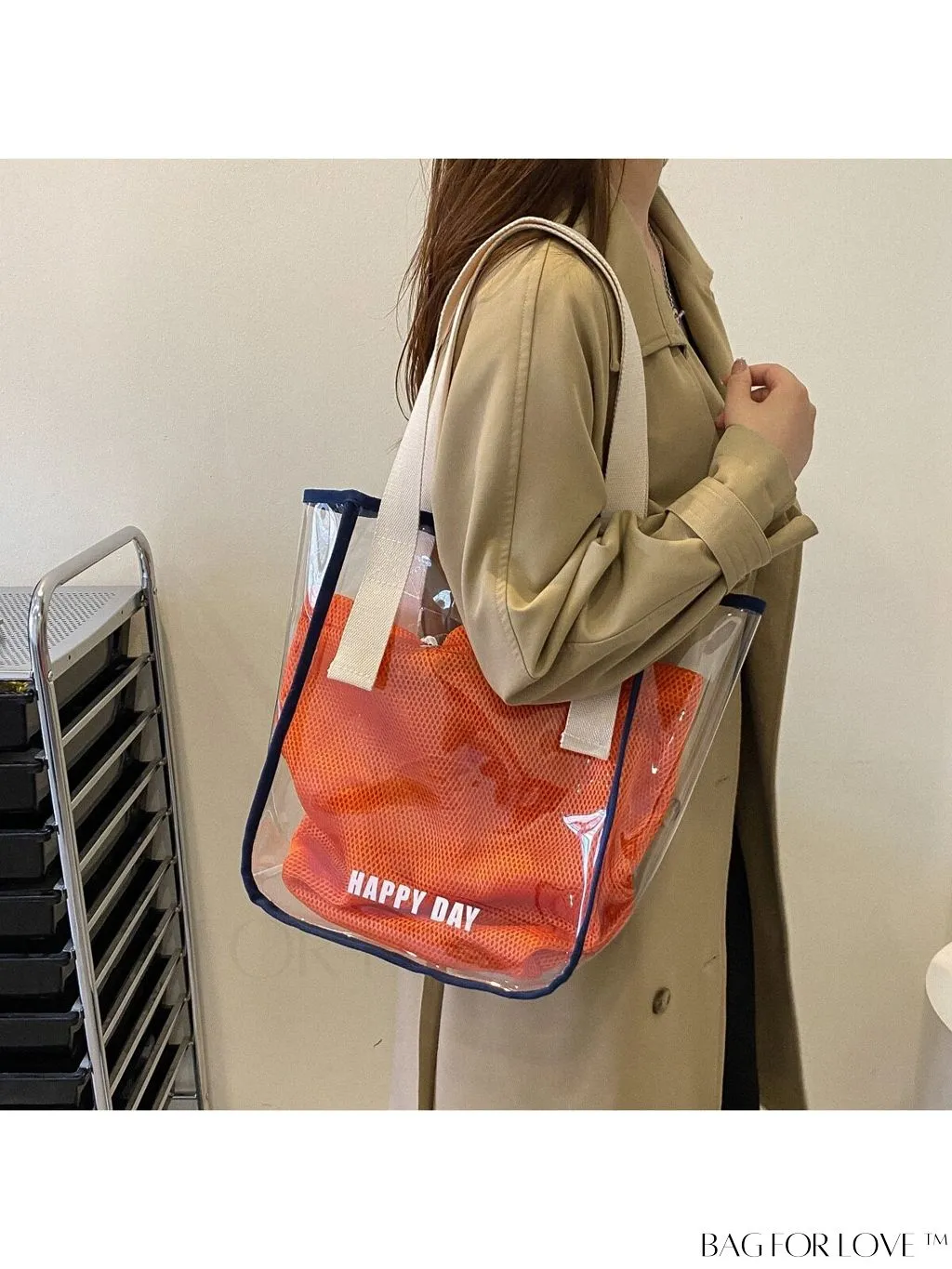 BagForLove - 2023 Stylish Transparent Single Shoulder Crossbody Bag - Spacious and Trendy