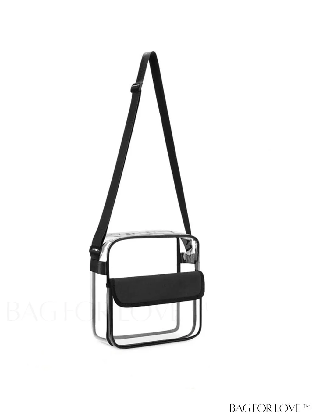BagForLove - Large Capacity Transparent PVC Crossbody, Beach, and Sports Bag