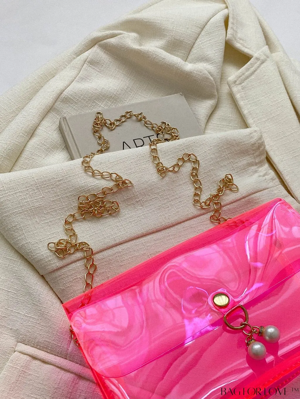 BagForLove - New Arrival: Mini Flap Shoulder Bag with Faux Pearl Embellishment