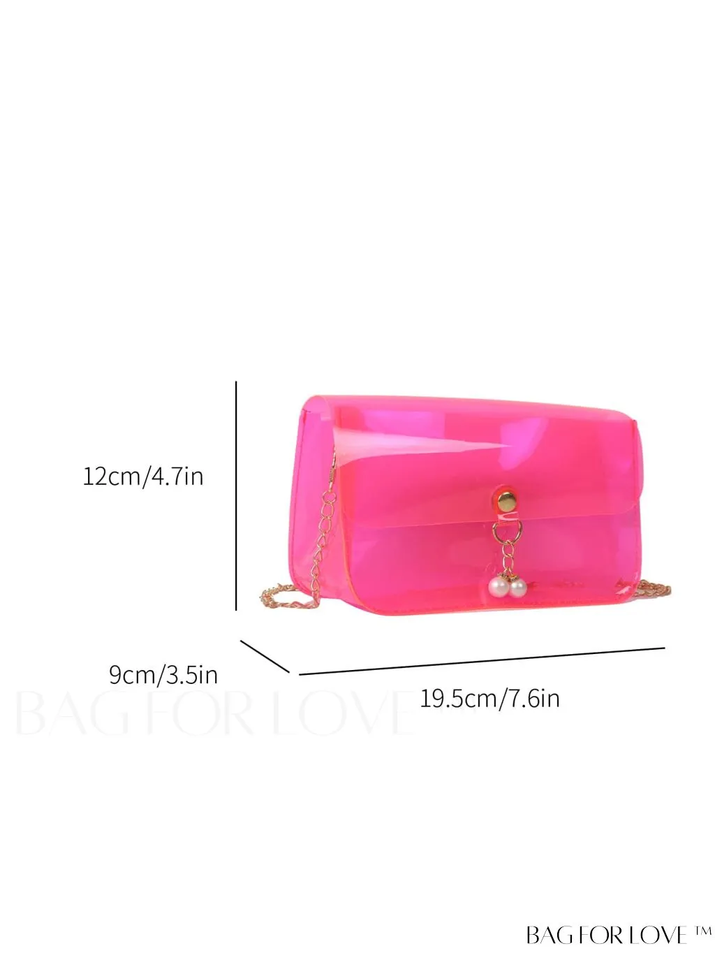 BagForLove - New Arrival: Mini Flap Shoulder Bag with Faux Pearl Embellishment