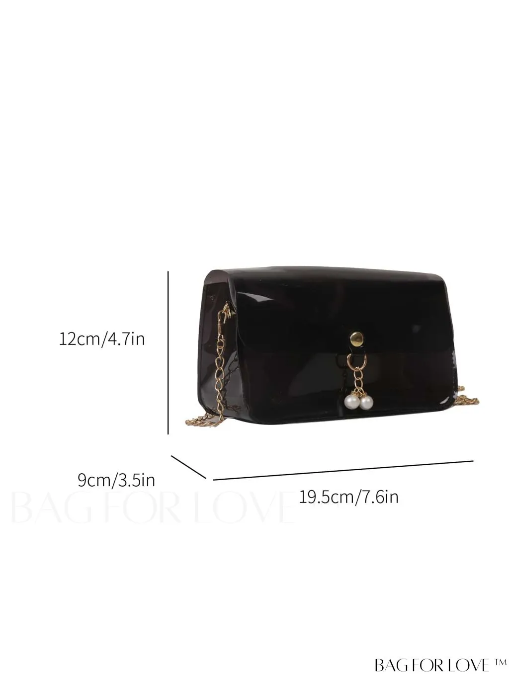BagForLove - New Arrival: Mini Flap Shoulder Bag with Faux Pearl Embellishment