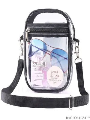 BagForLove - PVC Clear Crossbody Beach Bag: Transparent, Shoulder Carry, & Stylish Storage Solution