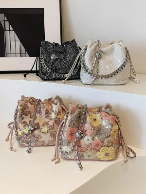 BagForLove - Shining Fashionable Shoulder Bag with Chain Strap for Daily Use by Women