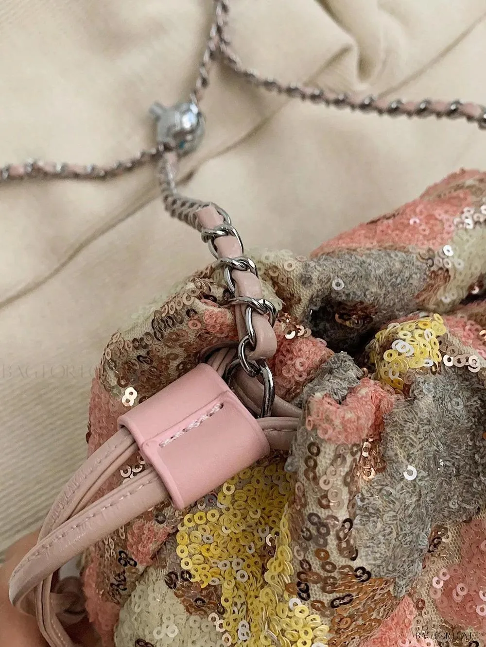 BagForLove - Shining Fashionable Shoulder Bag with Chain Strap for Daily Use by Women
