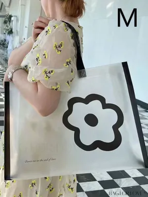 BagForLove - Summer PVC Shoulder Bag: Waterproof with Elegant Floral Pattern